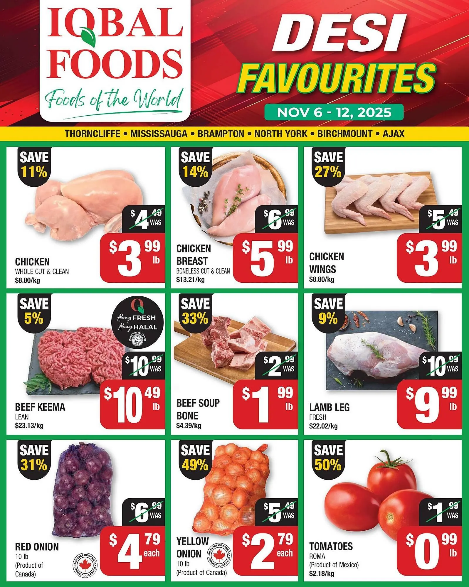 Iqbal Foods flyer from November 6 to November 16 2025 - flyer page 1