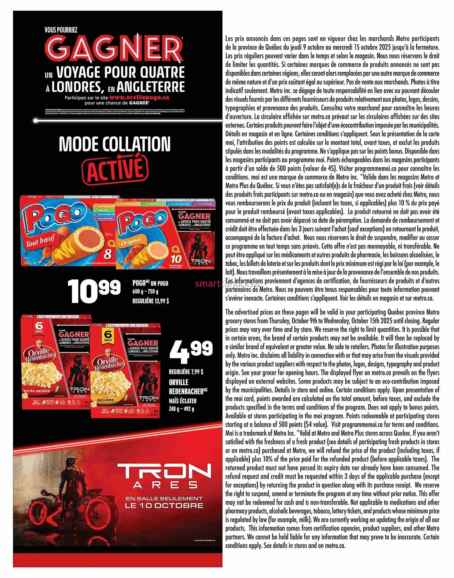 Metro flyer from October 9 to October 15 2025 - flyer page 20