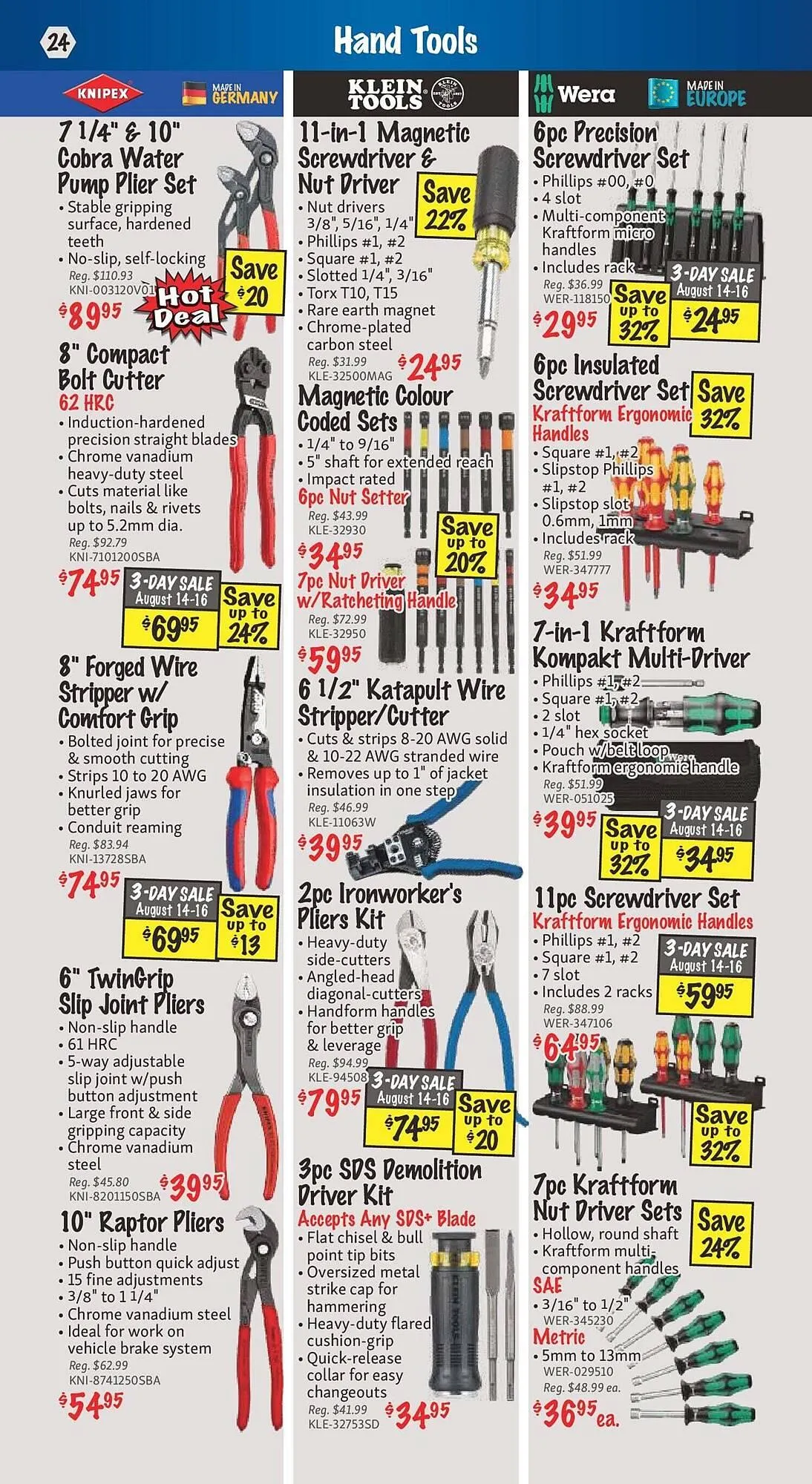 KMS Tools flyer from August 1 to August 8 2025 - flyer page 24