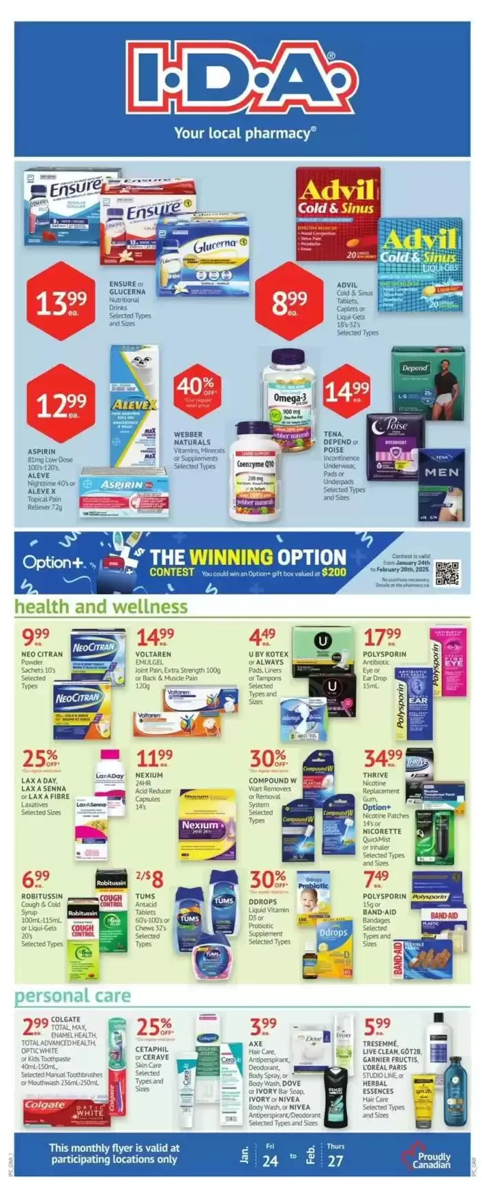 Current deals and offers from January 28 to February 27 2025 - flyer page 1