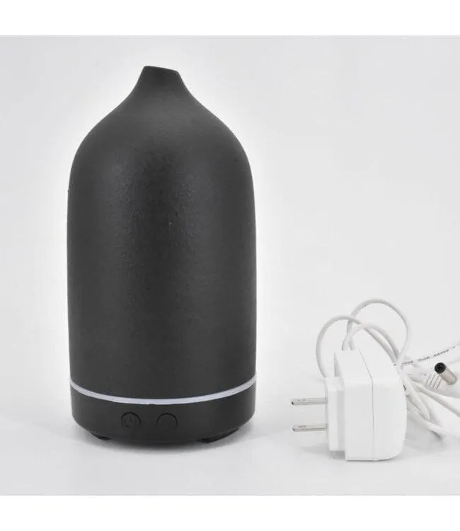 LAUREN TAYLOR CERAMIC AROMA DIFFUSER w/7 AUTO CHANGING LED LIGHTS 100ML