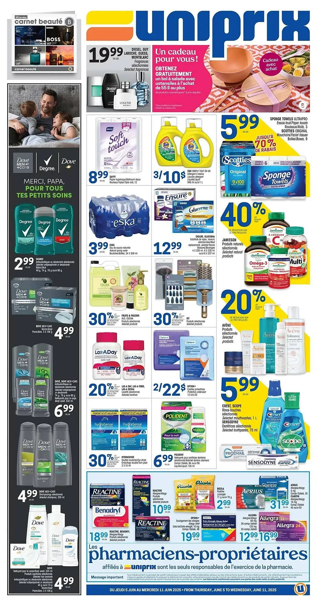 Uniprix flyer from June 5 to June 19 2025 - flyer page 1