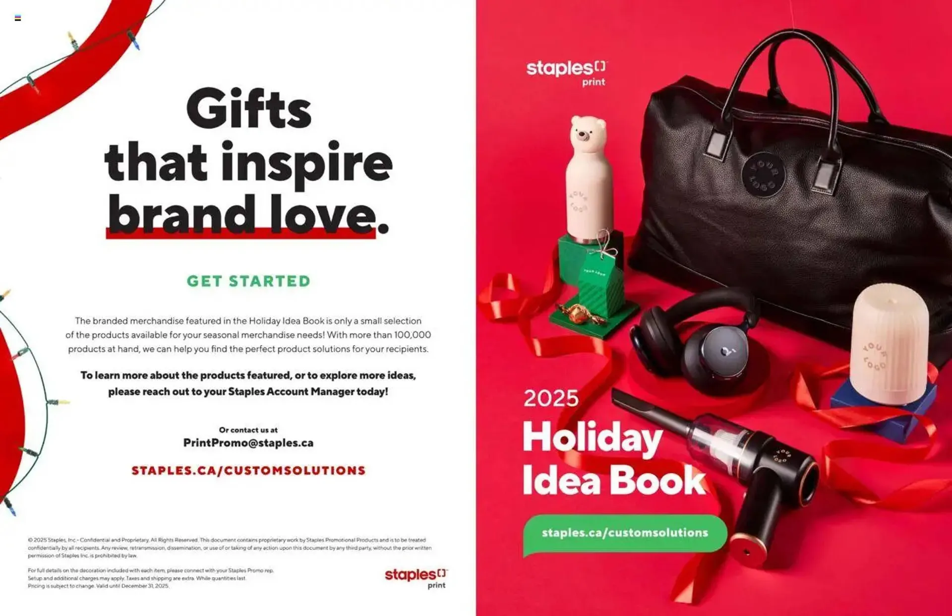Staples flyer from September 22 to December 16 2025 - flyer page 1