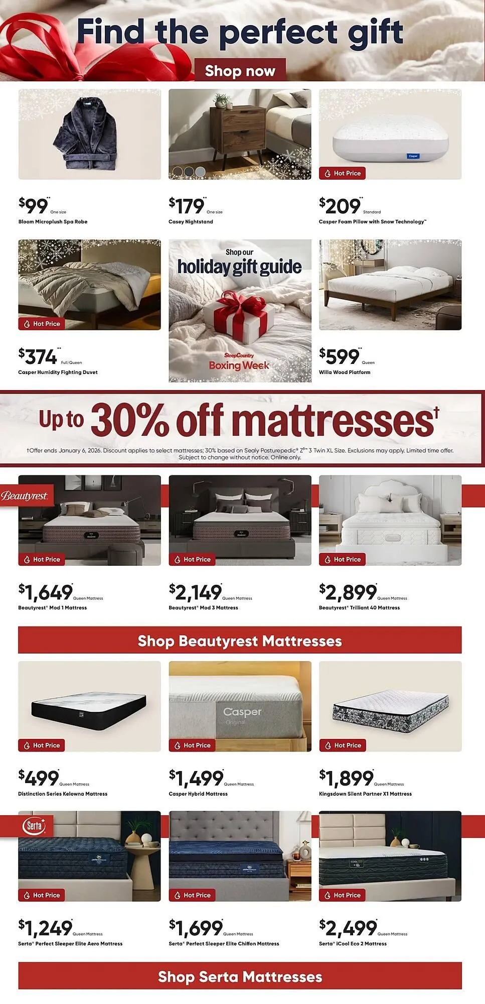 Sleep Country flyer from December 11 to December 17 2025 - flyer page 2