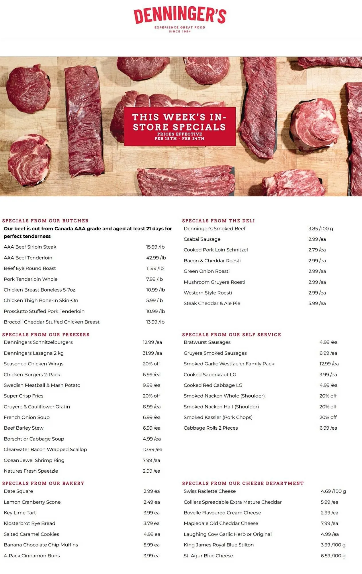 Denninger's flyer from February 18 to February 24 2026 - flyer page 1