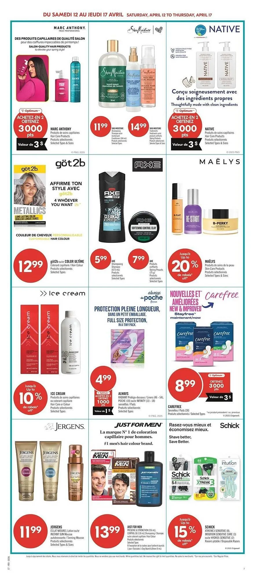 Pharmaprix flyer from April 12 to April 17 2025 - flyer page 9