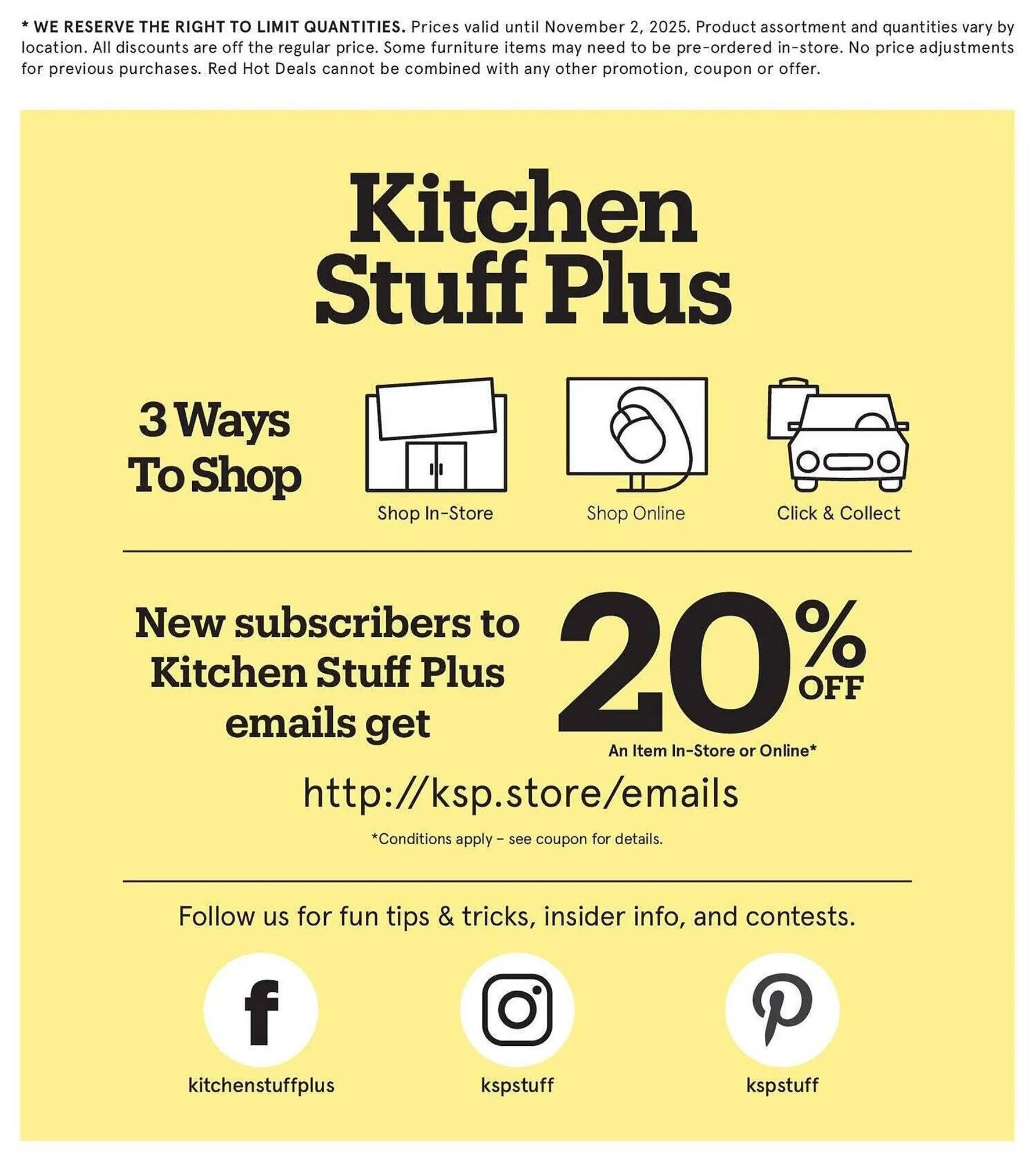 Kitchen Stuff Plus flyer from October 27 to November 3 2025 - flyer page 8