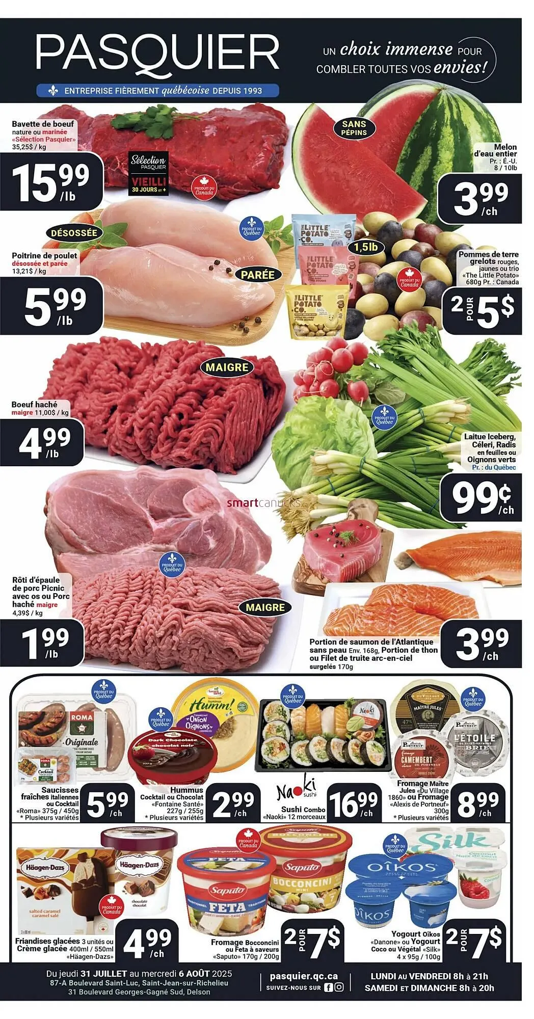 Pasquier flyer from July 31 to August 6 2025 - flyer page 1