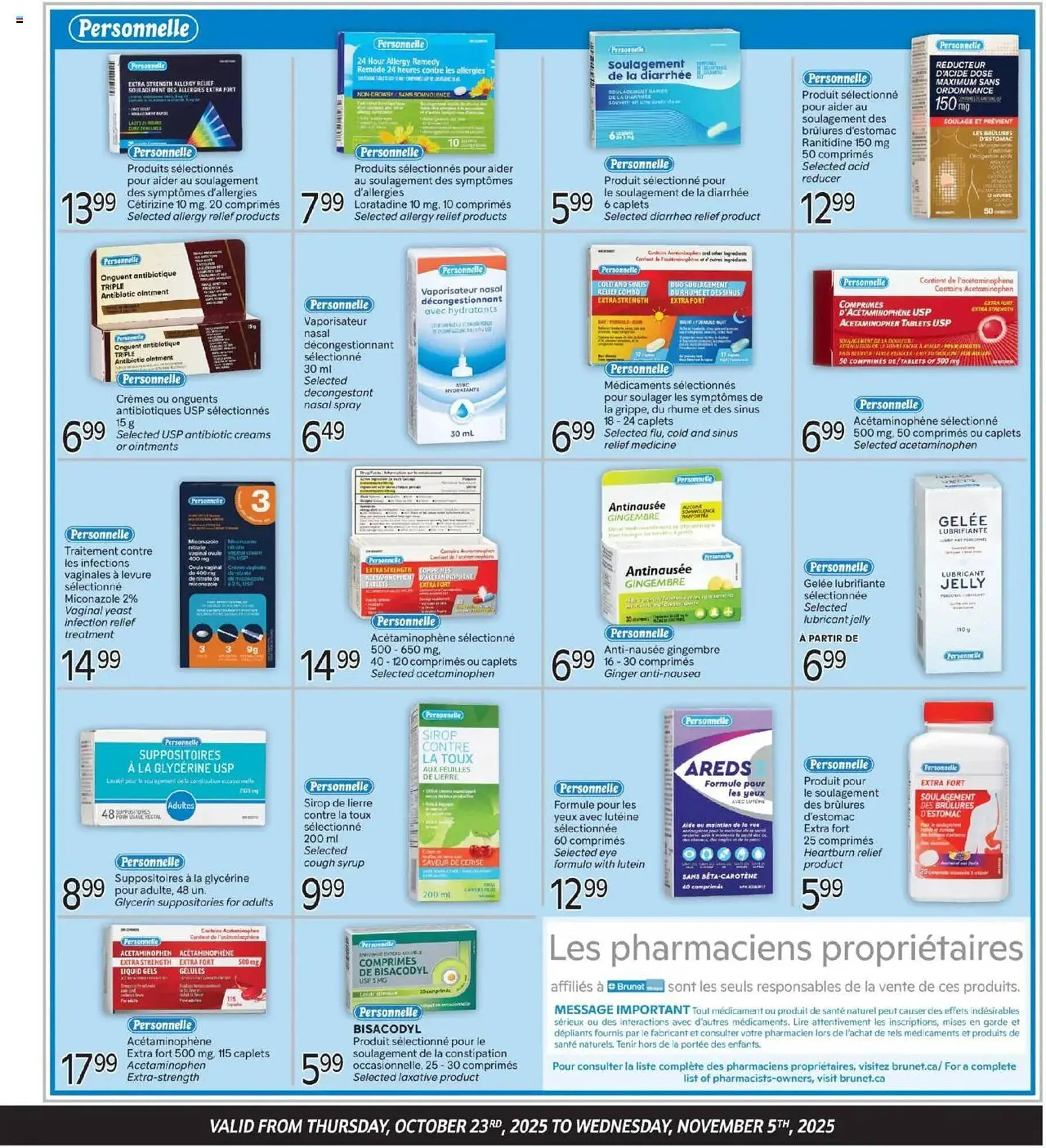 Brunet flyer from October 23 to November 5 2025 - flyer page 3