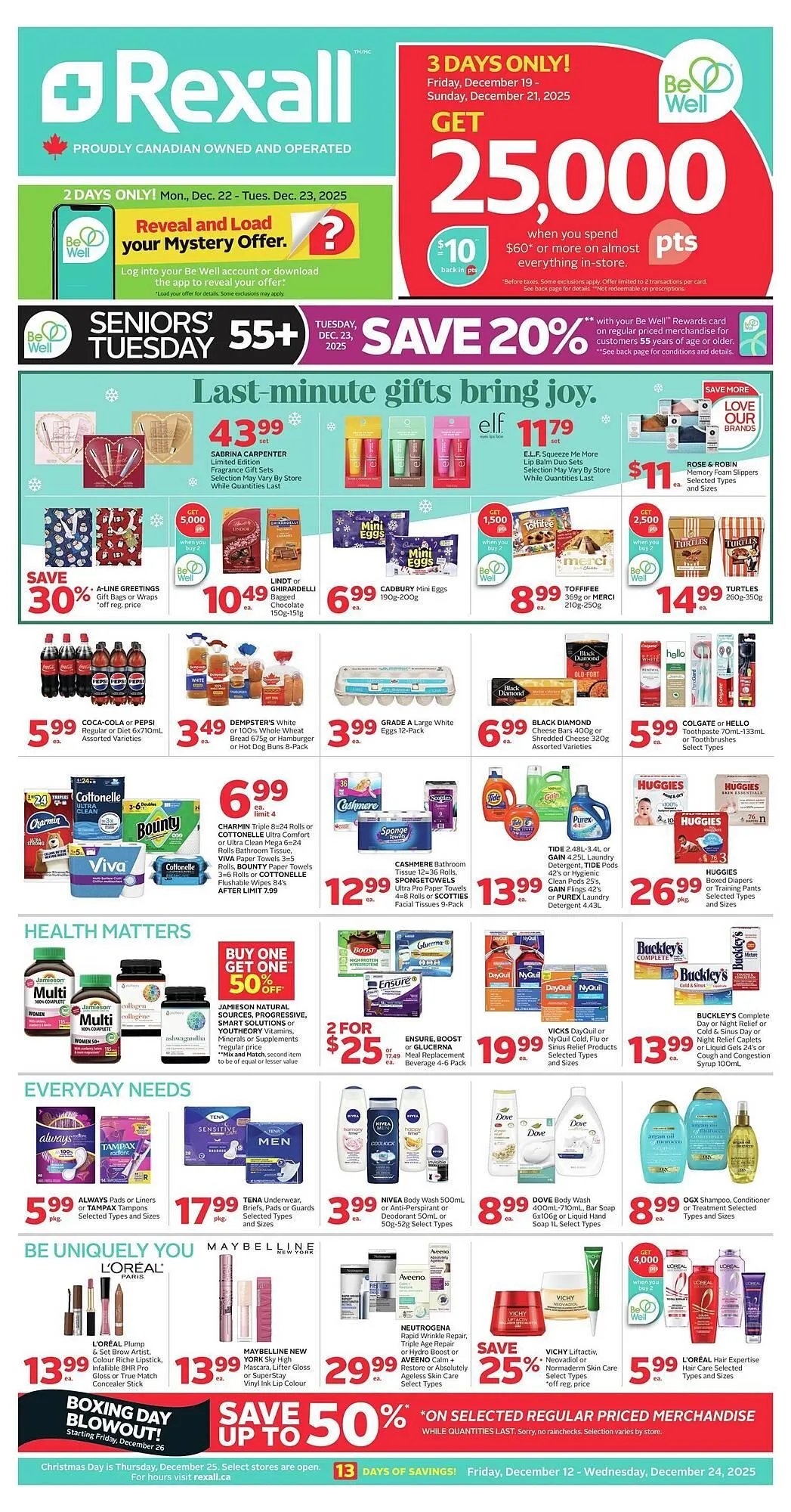 Rexall flyer from December 19 to December 25 2025 - flyer page 1