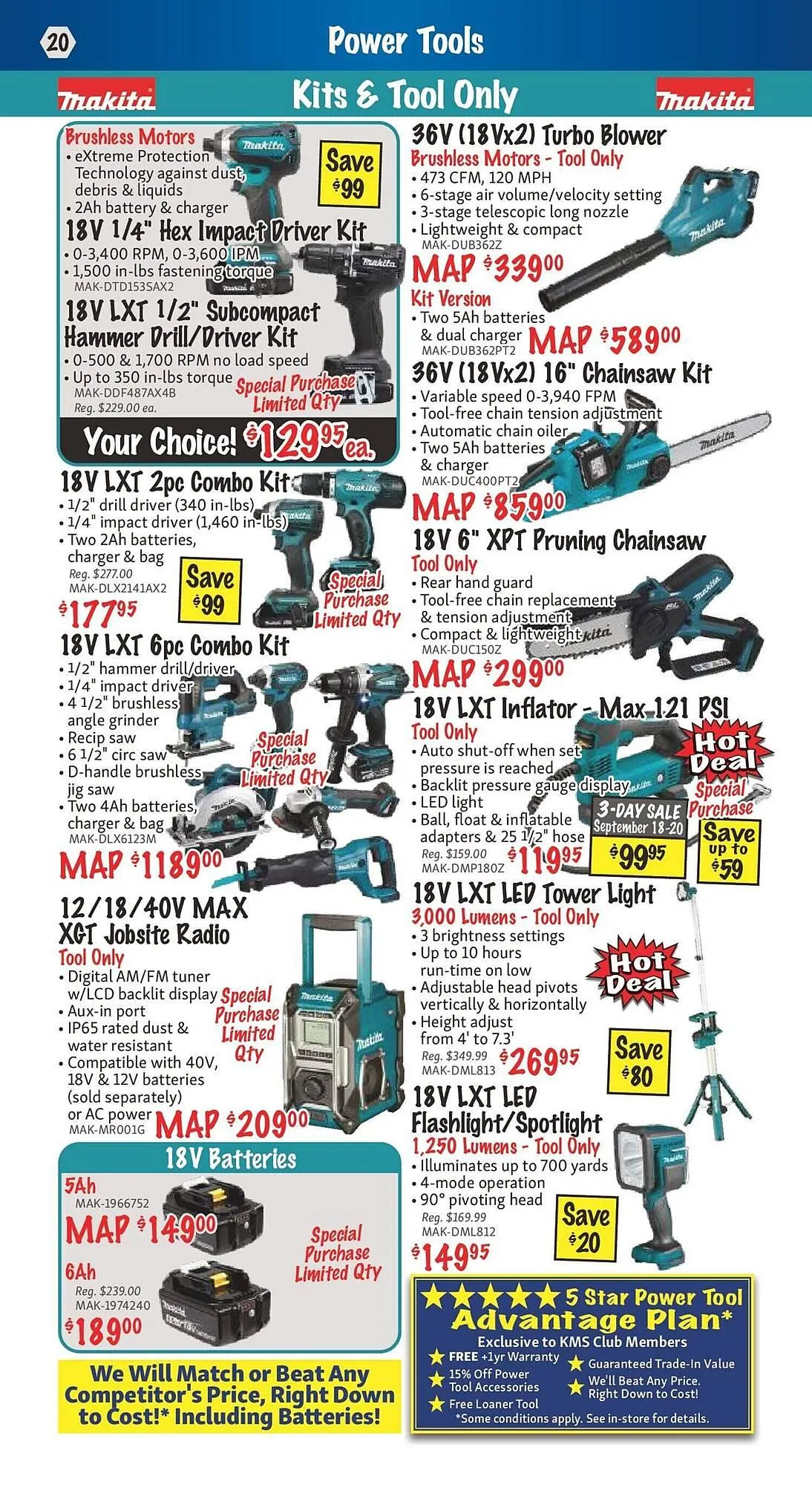 KMS Tools flyer from September 1 to September 15 2025 - flyer page 20