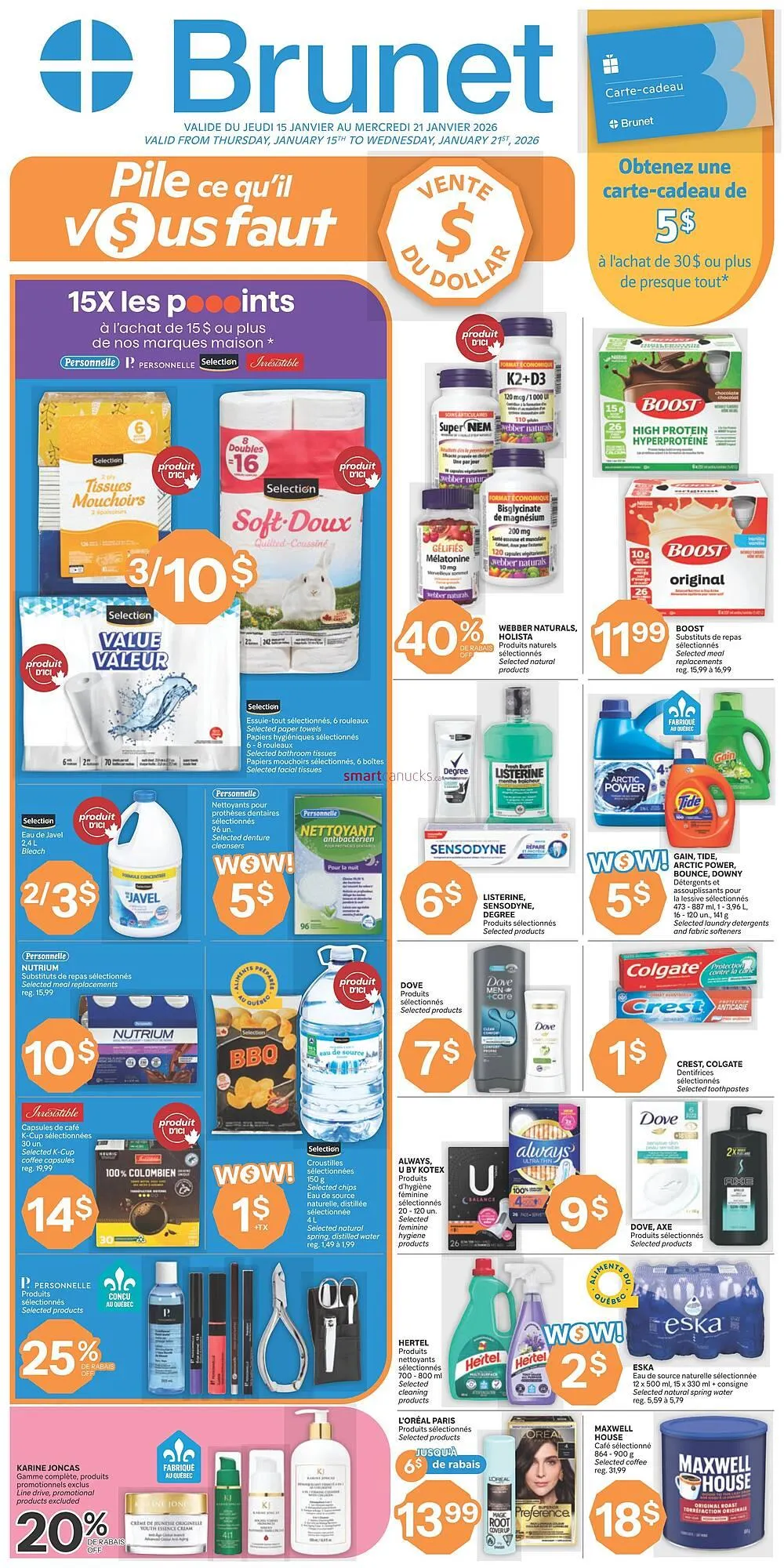 Brunet flyer from January 15 to January 21 2026 - flyer page 1
