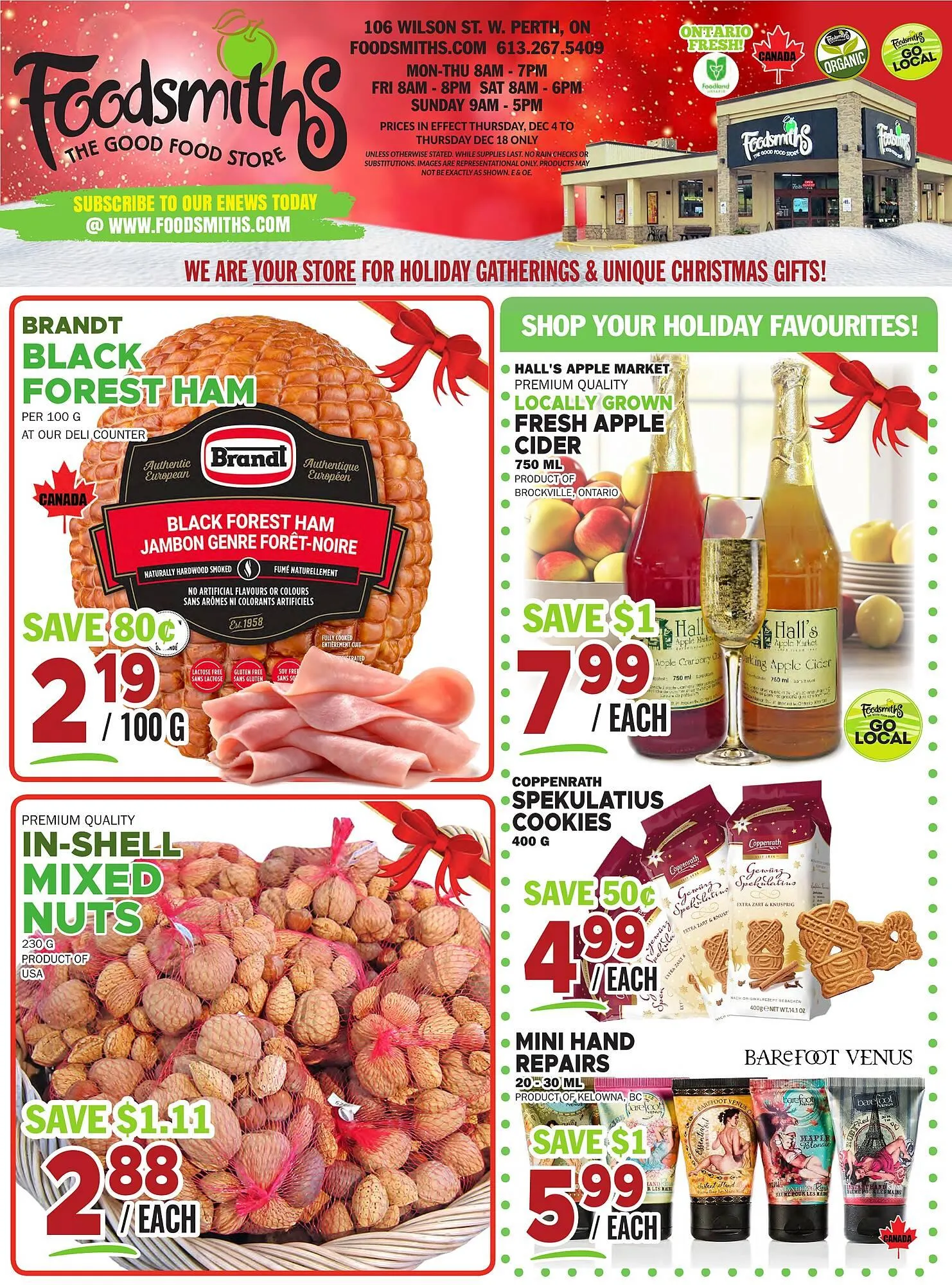 Foodsmiths flyer from December 4 to December 18 2025 - flyer page 1