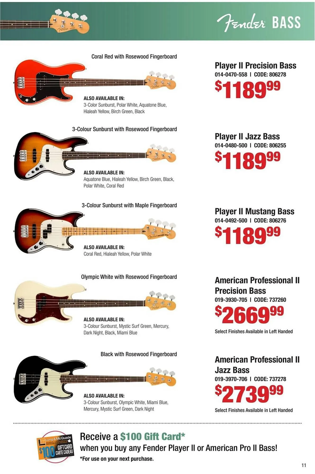 Long & McQuade flyer from August 19 to August 31 2025 - flyer page 11