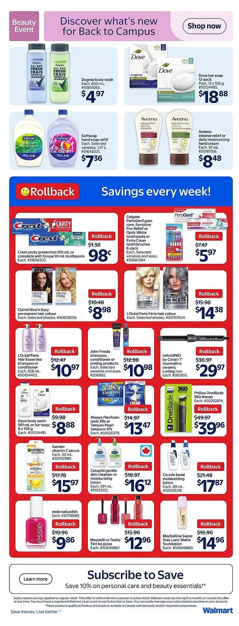 Walmart flyer from August 22 to August 28 2025 - flyer page 14