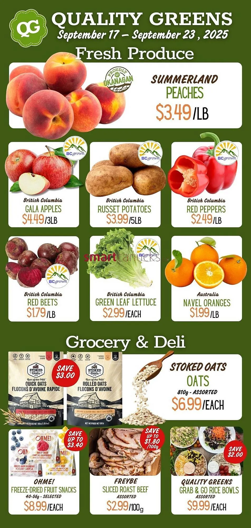 Quality Greens flyer from September 18 to September 24 2025 - flyer page 1
