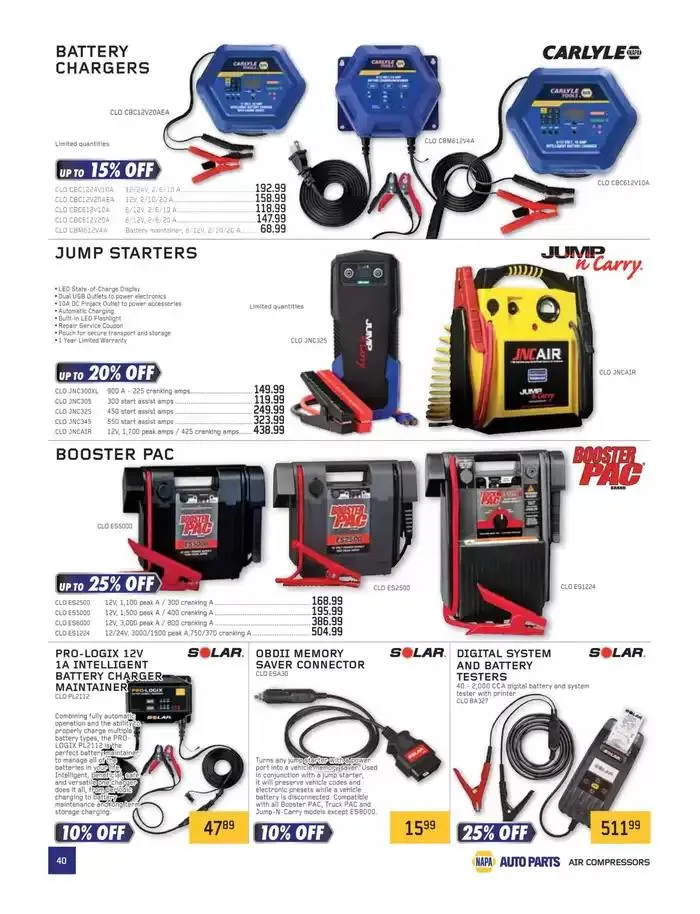 Top offers for smart savers from January 1 to March 31 2025 - flyer page 40