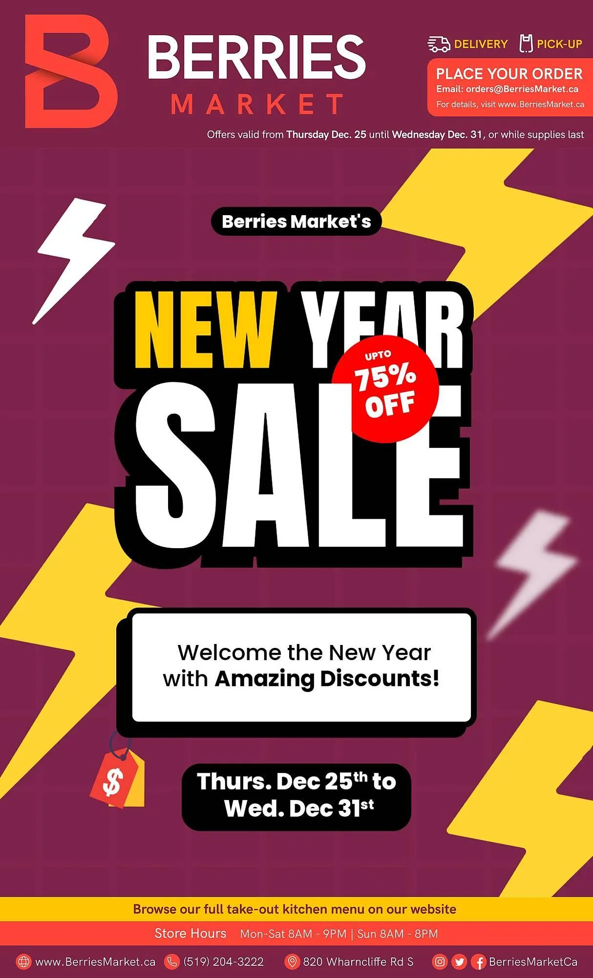 Berries Market flyer from December 25 to December 31 2025 - flyer page 1