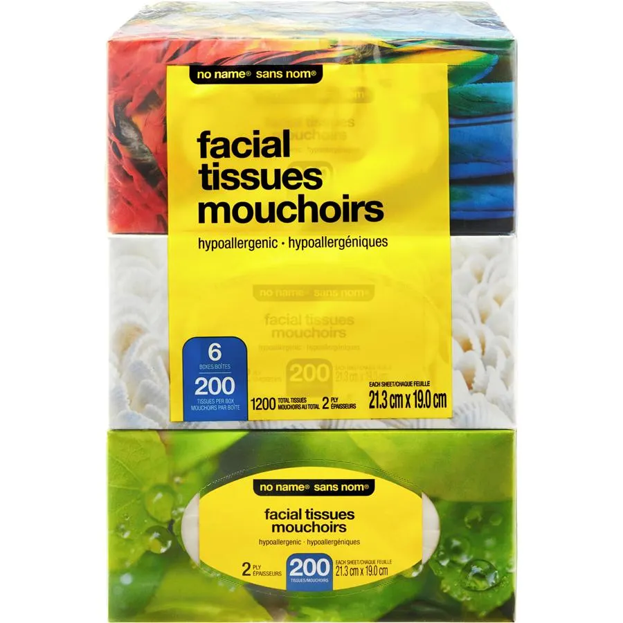 Facial Tissues 2 Ply 6 Boxes