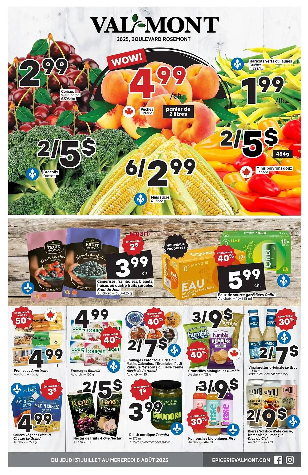 Val-Mont flyer from July 31 to August 6 2025 - flyer page 1