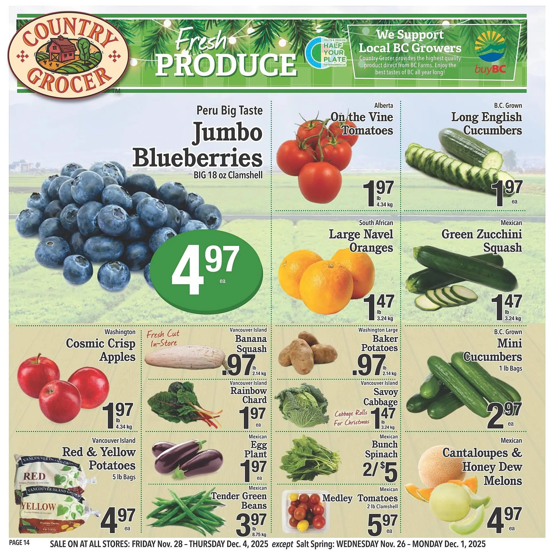 Country Grocer flyer from November 27 to December 3 2025 - flyer page 14