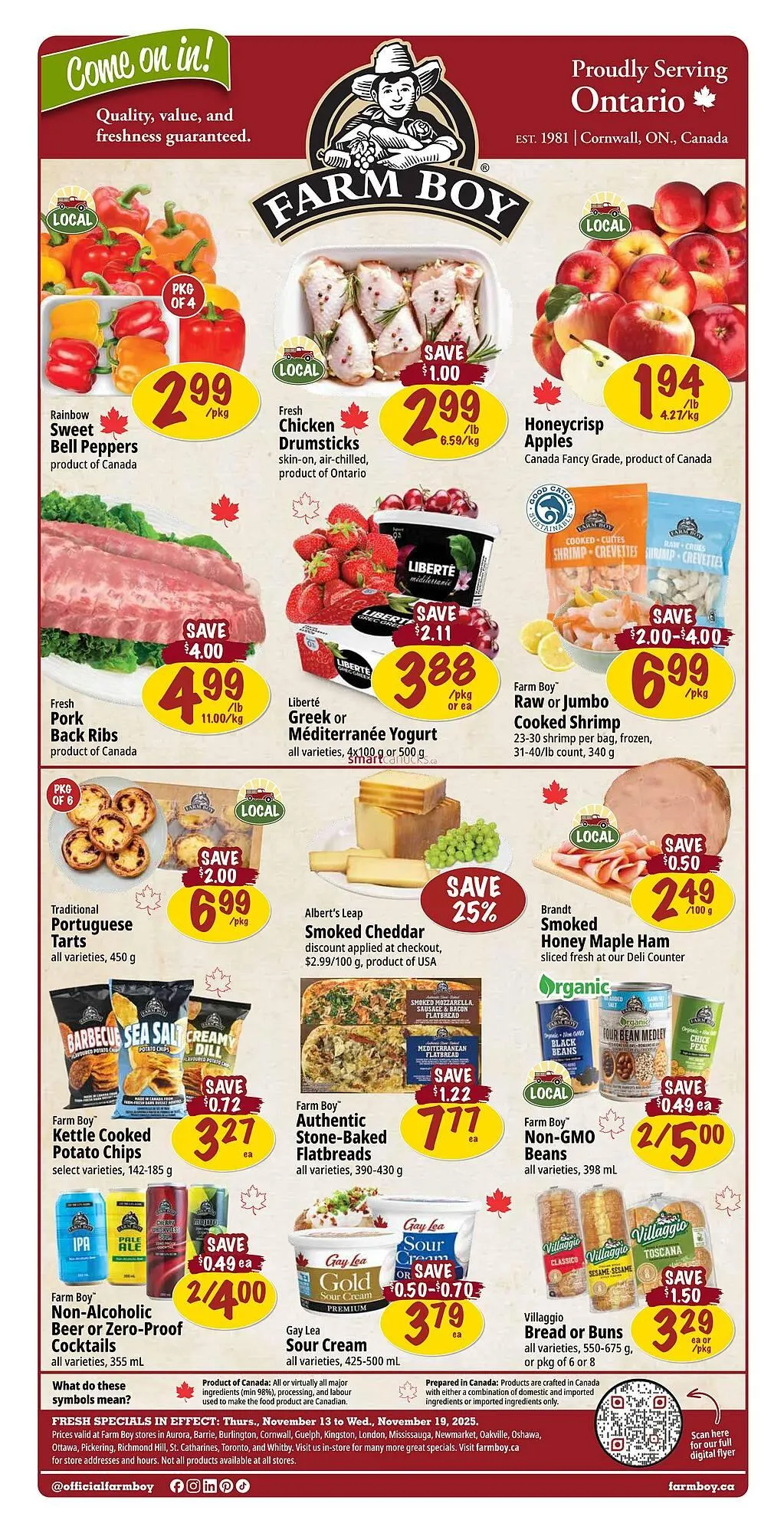 Farm Boy flyer from November 13 to November 19 2025 - flyer page 1