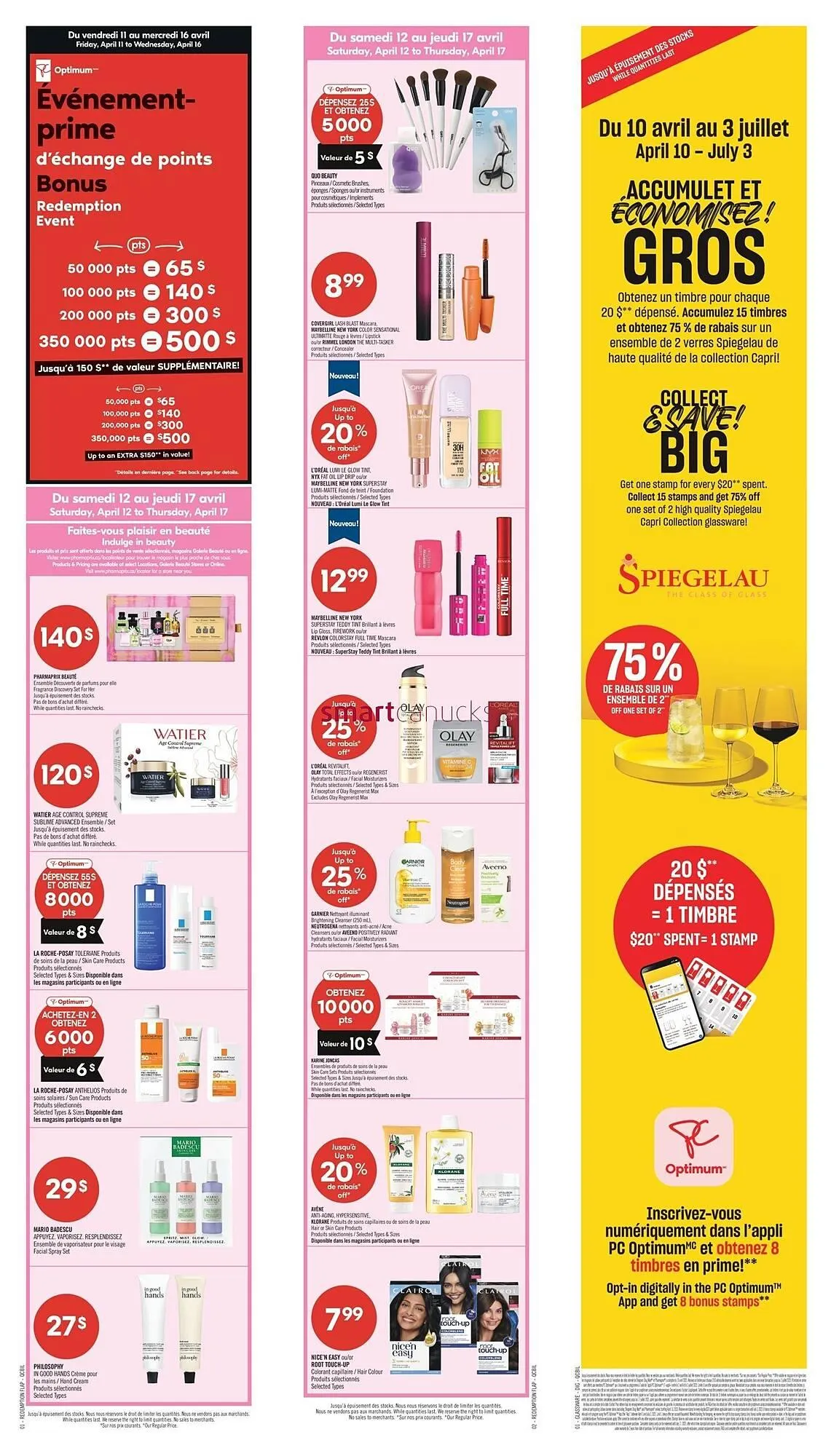 Shoppers Drug Mart flyer from April 11 to April 17 2025 - flyer page 1