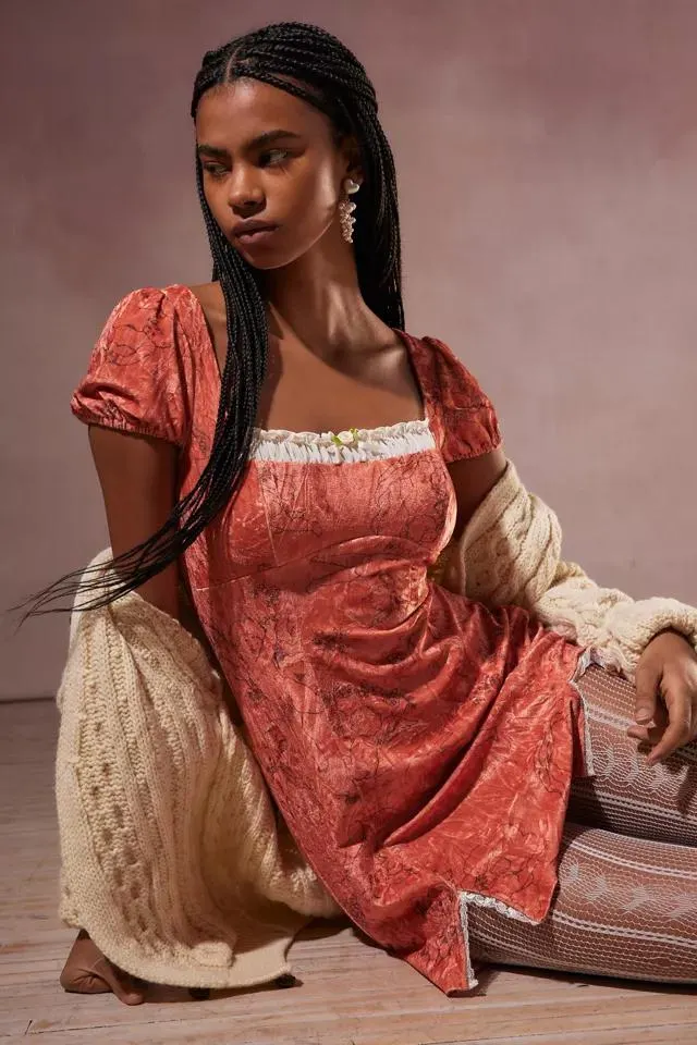 Kimchi Blue Jill Velvet Mini Dress