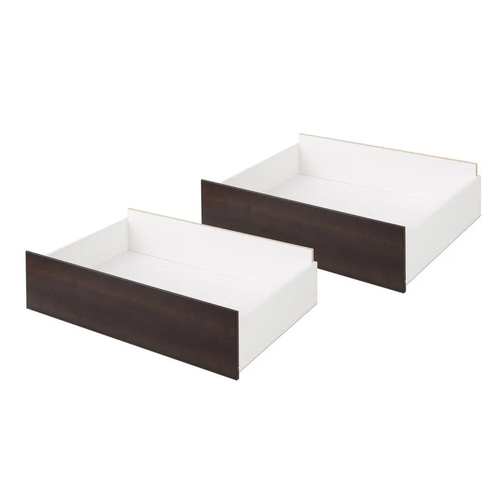 Select Storage Drawers, Set of 2 on Wheels, Espresso