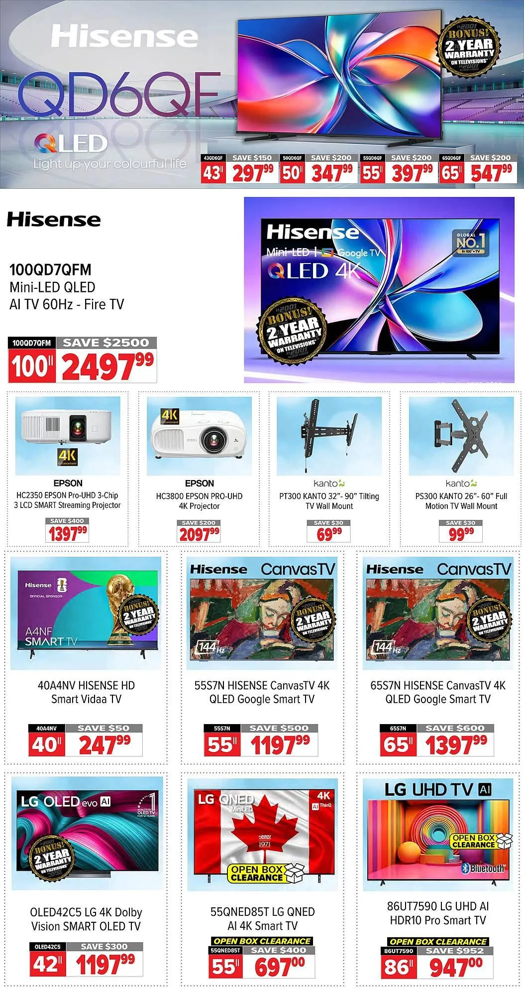 2001 Audio Video flyer from February 9 to February 12 2026 - flyer page 2