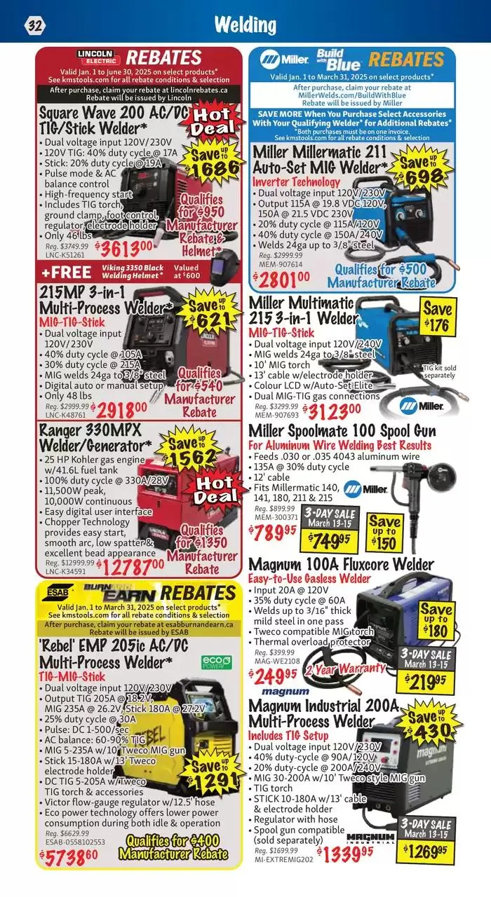 KMS Tools  from March 13 to March 31 2025 - flyer page 32