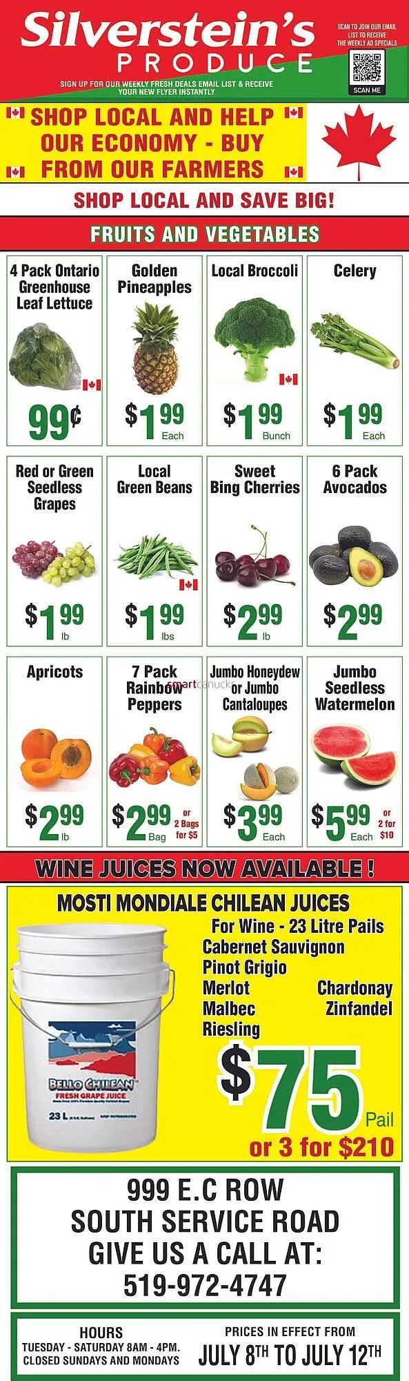 Silverstein's Produce flyer from July 10 to July 16 2025 - flyer page 1