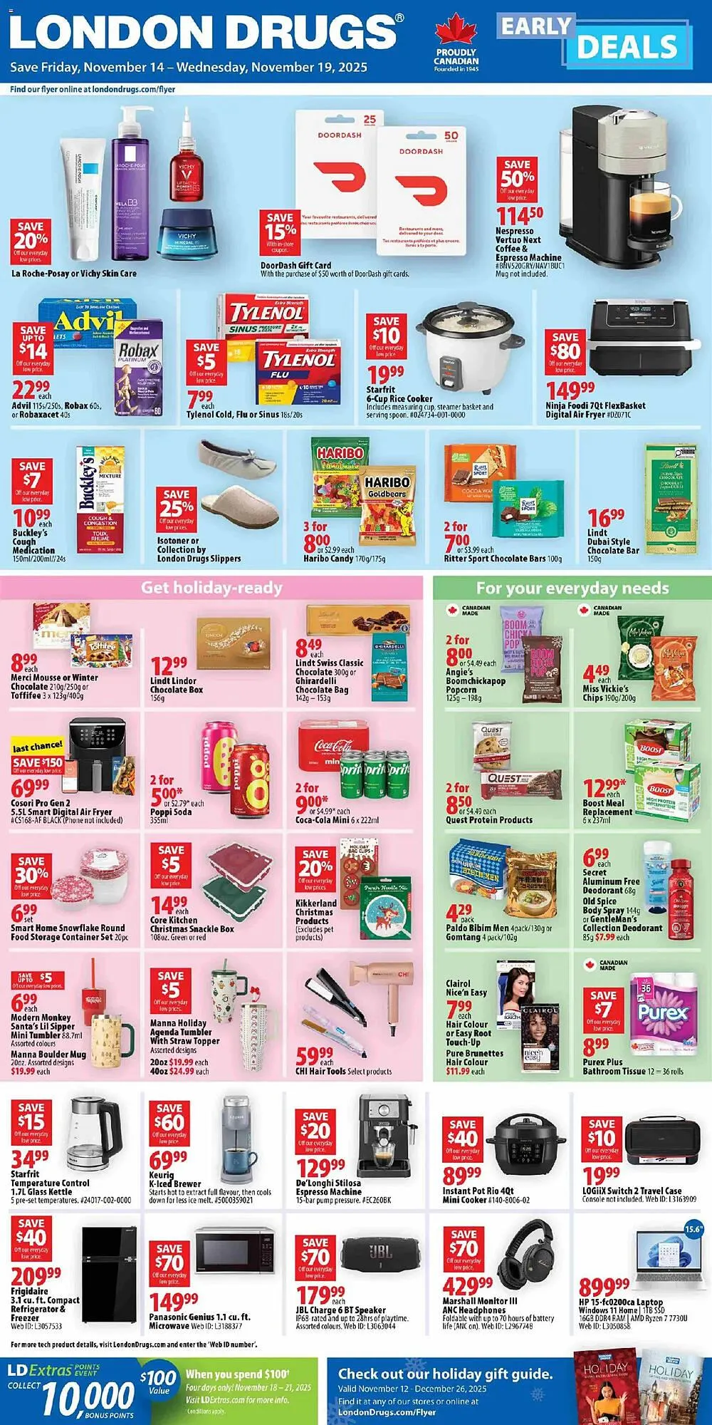 London Drugs flyer from November 14 to November 19 2025 - flyer page 1