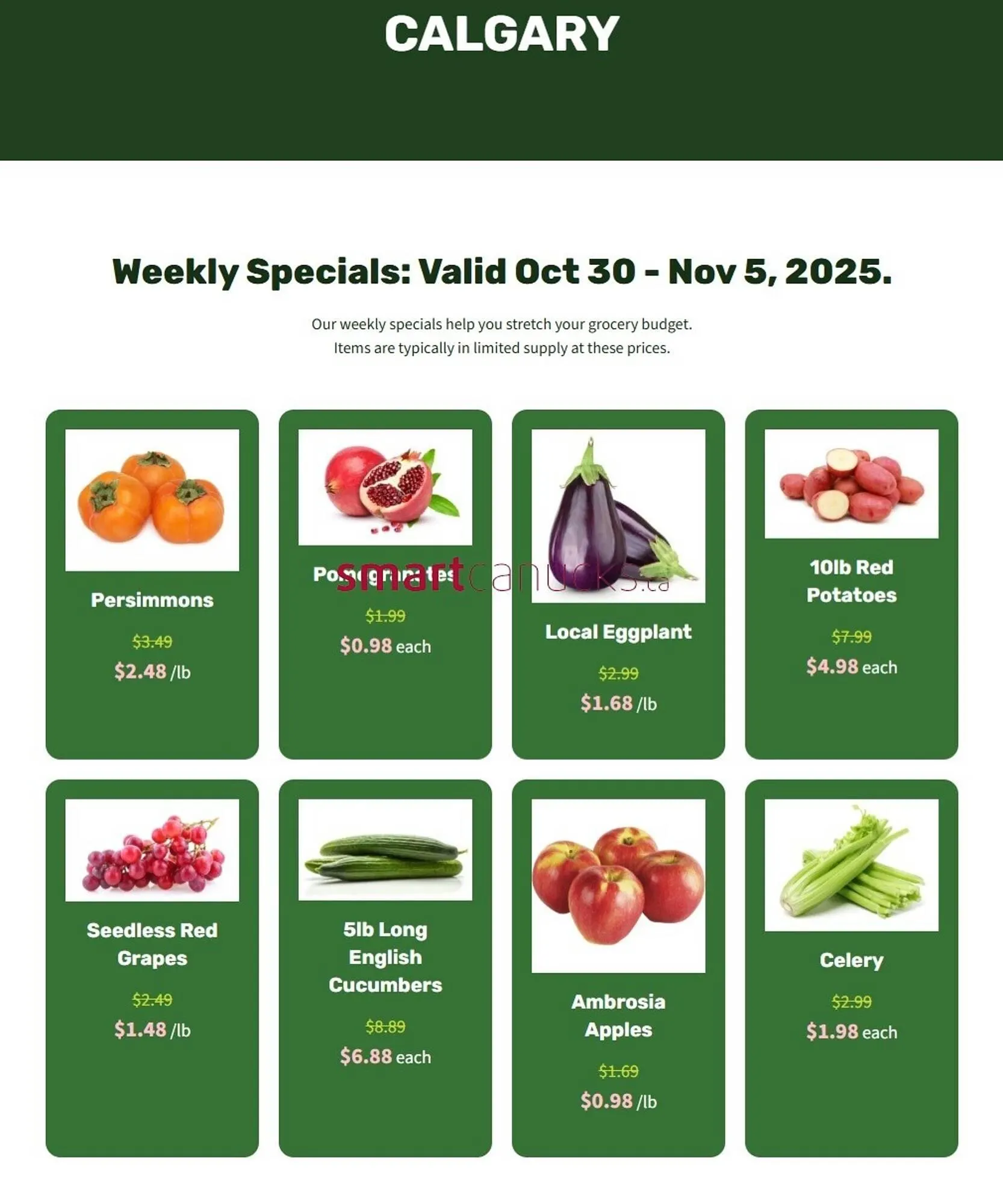 H&W Produce flyer from October 30 to November 5 2025 - flyer page 1