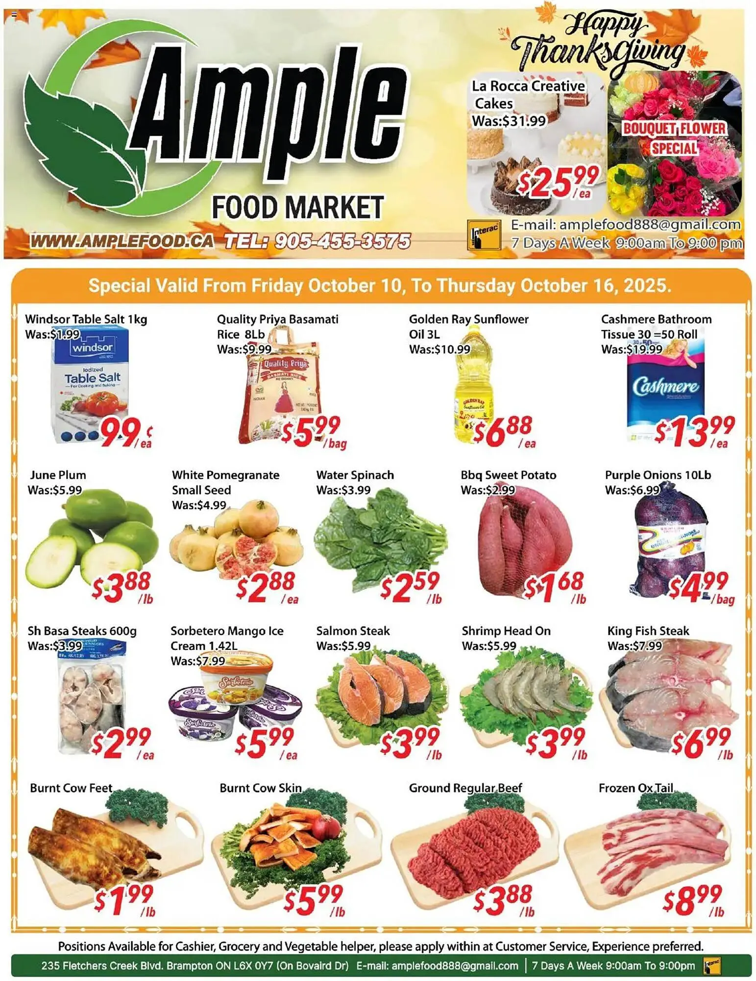 Ample Food Market flyer from October 10 to October 16 2025 - flyer page 1