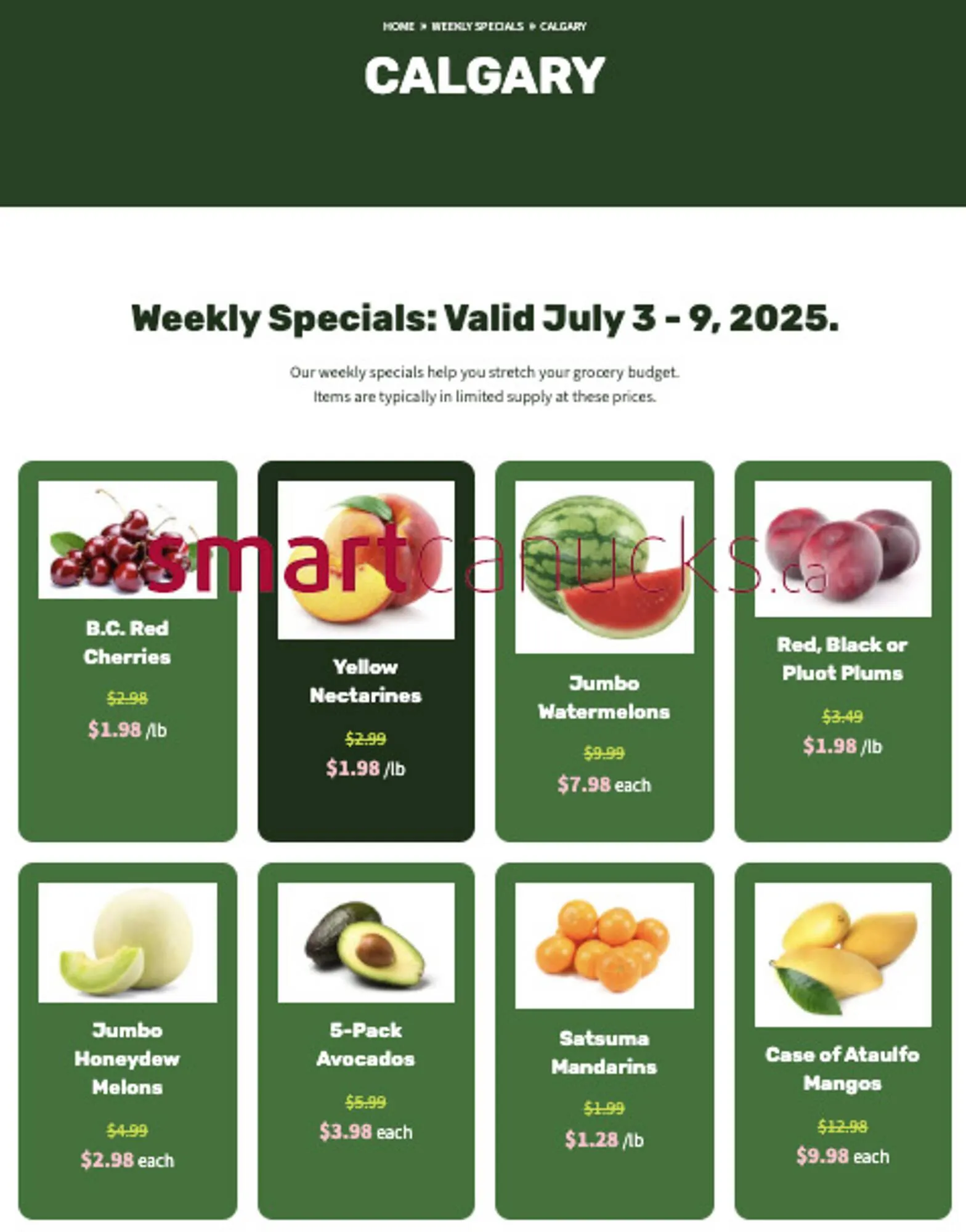 H&W Produce flyer - 1