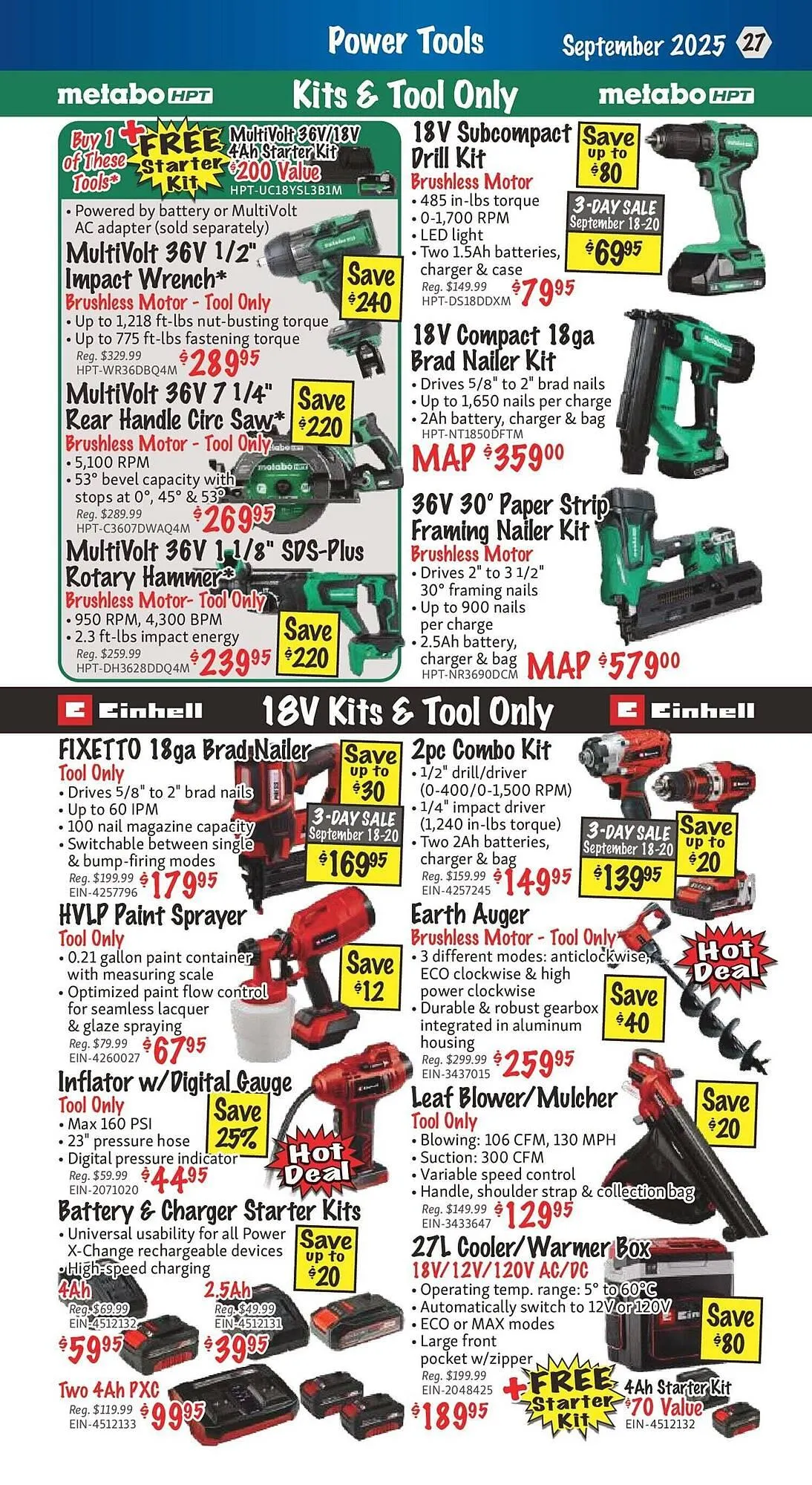KMS Tools flyer from September 1 to September 15 2025 - flyer page 27