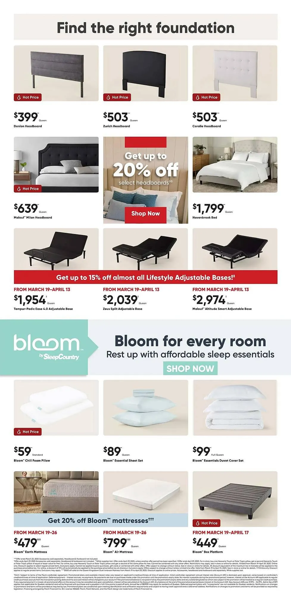 Sleep Country flyer from March 20 to March 27 2025 - flyer page 4