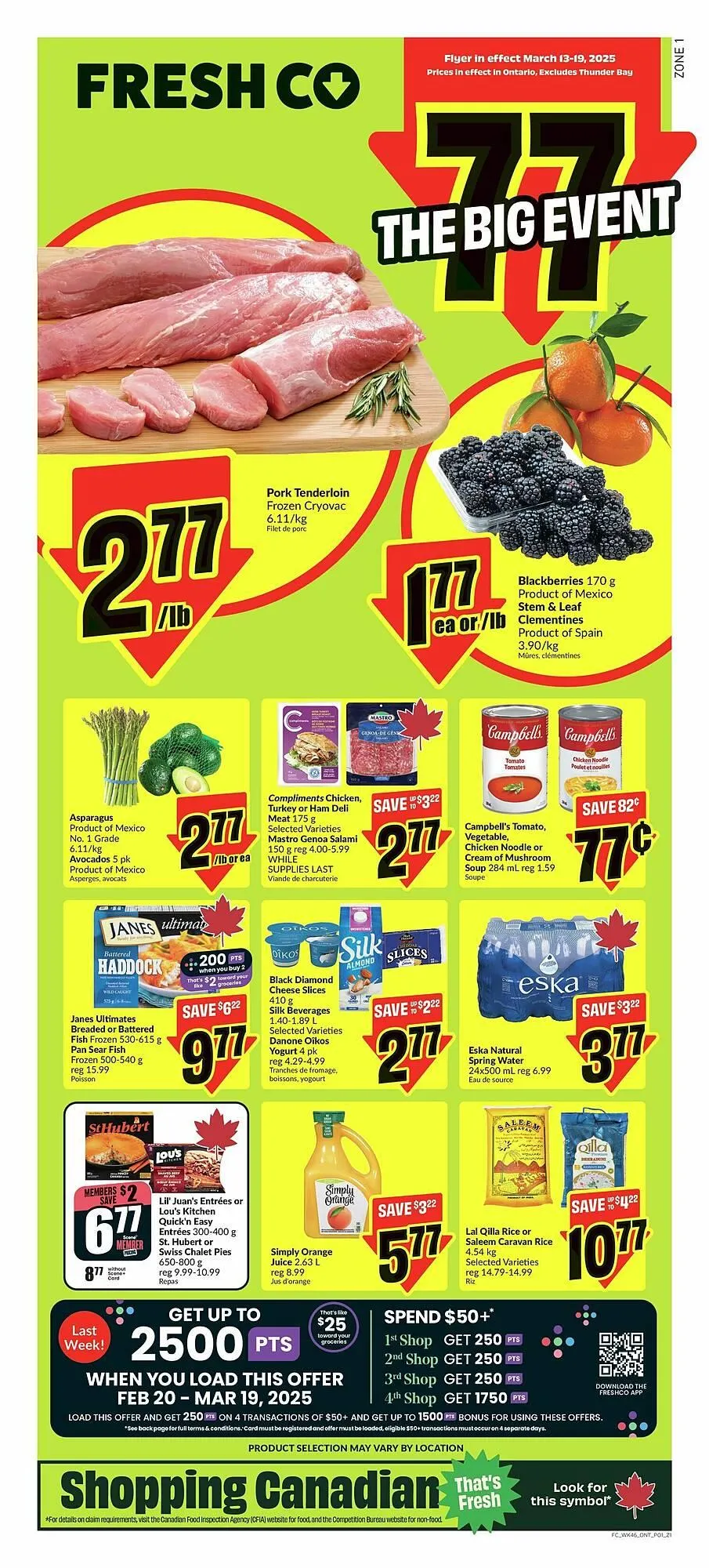 FreshCo flyer from March 13 to March 20 2025 - flyer page 1