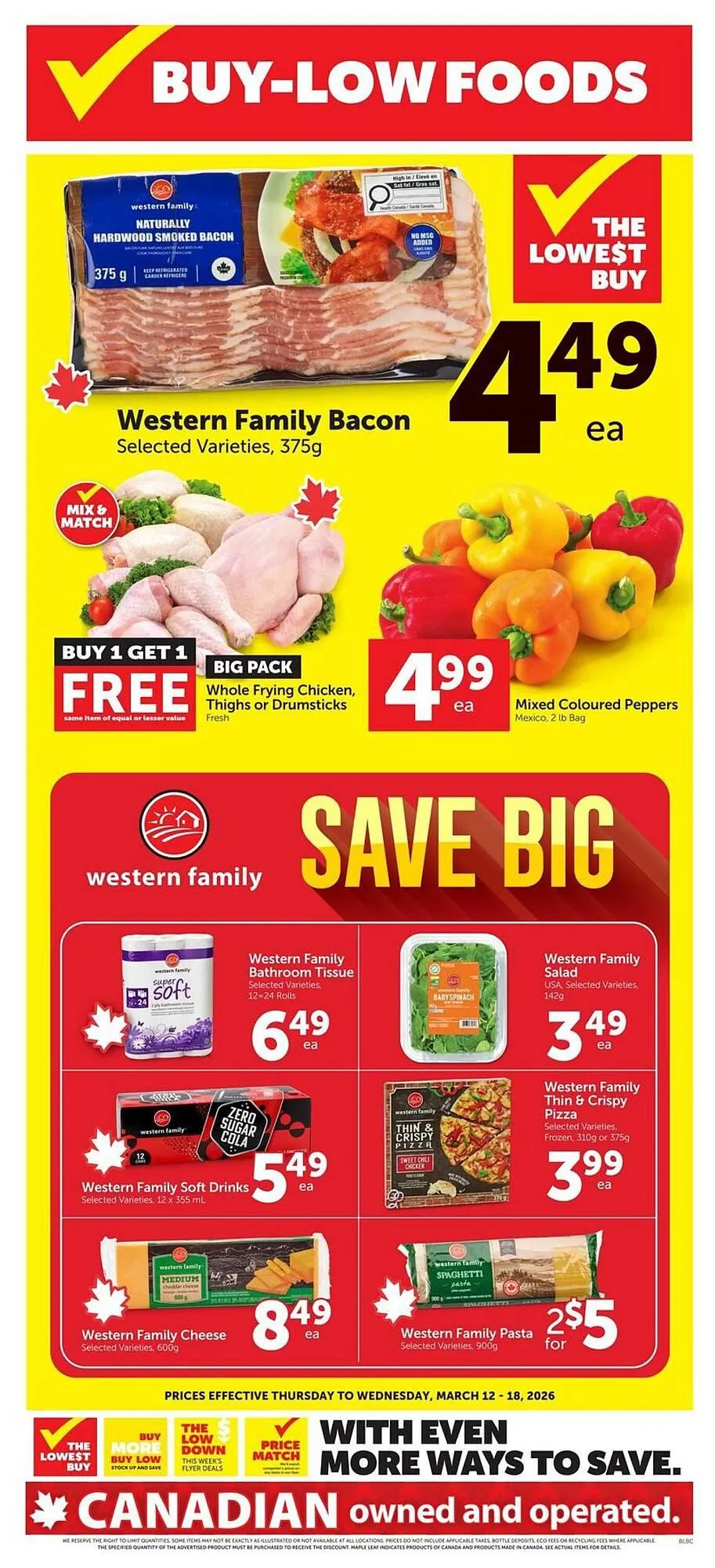 Buy-Low Foods flyer from March 12 to March 18 2026 - flyer page 1