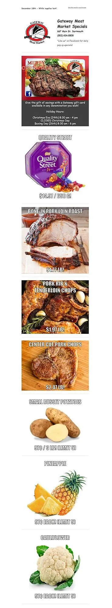 Grocery Gateway flyer from December 18 to December 24 2025 - flyer page 1