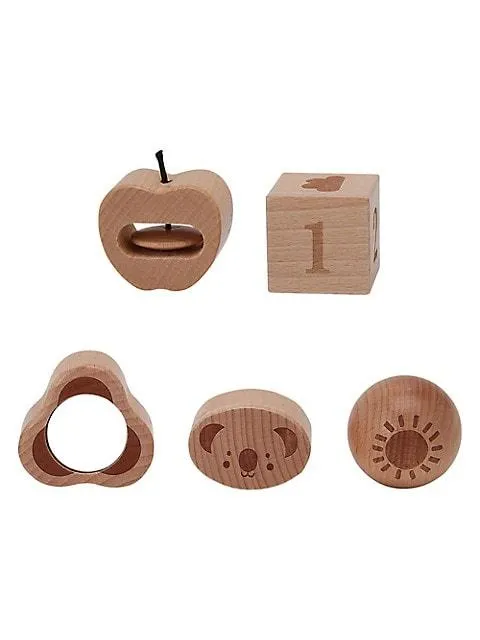 Wooden Sensory 5-Piece Toy Set