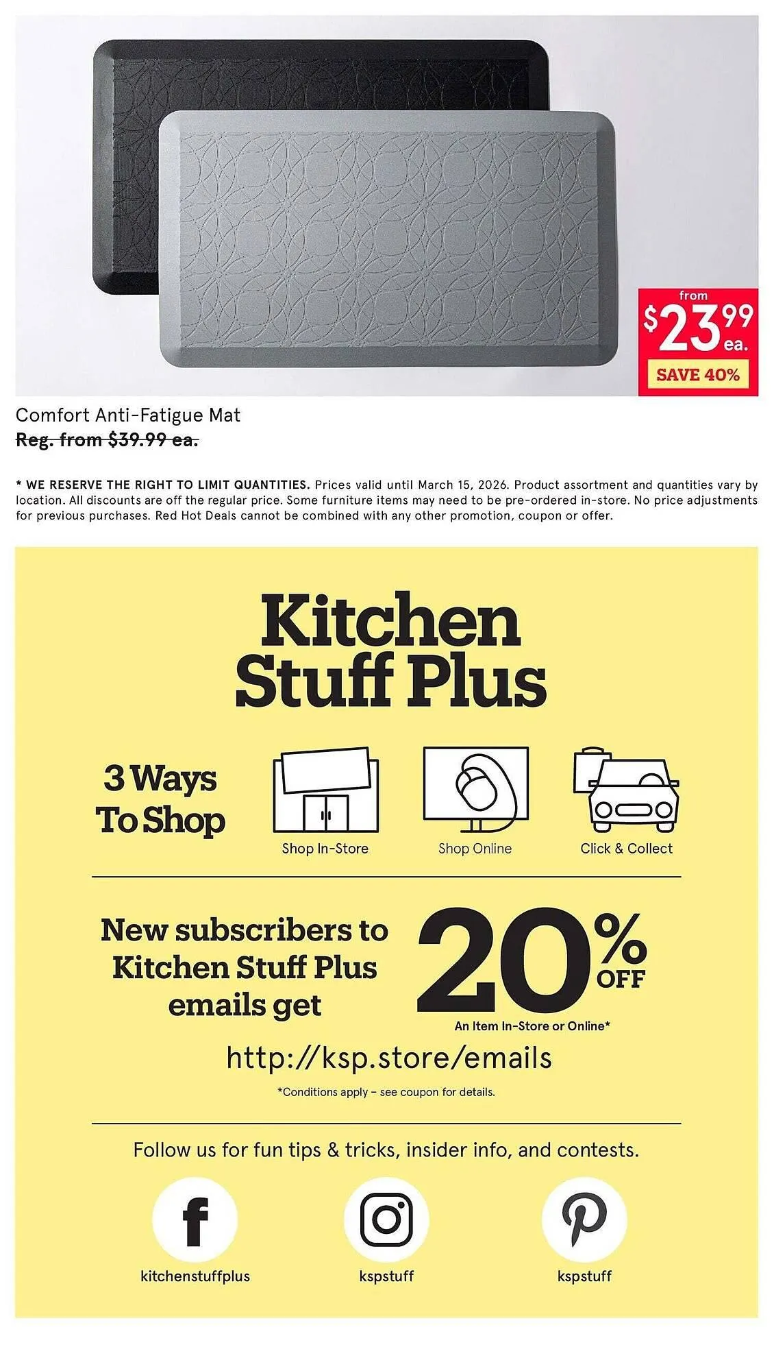 Kitchen Stuff Plus flyer from March 9 to March 16 2026 - flyer page 7