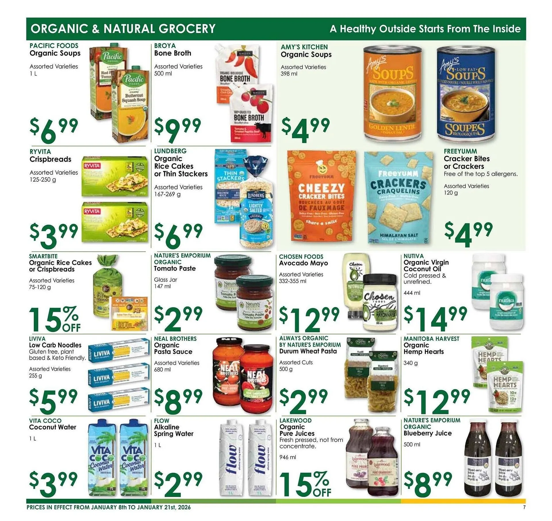 Nature's Emporium flyer from January 8 to January 15 2026 - flyer page 7