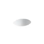 Caxton Undercounter Bathroom Sink with Centre Drain in White