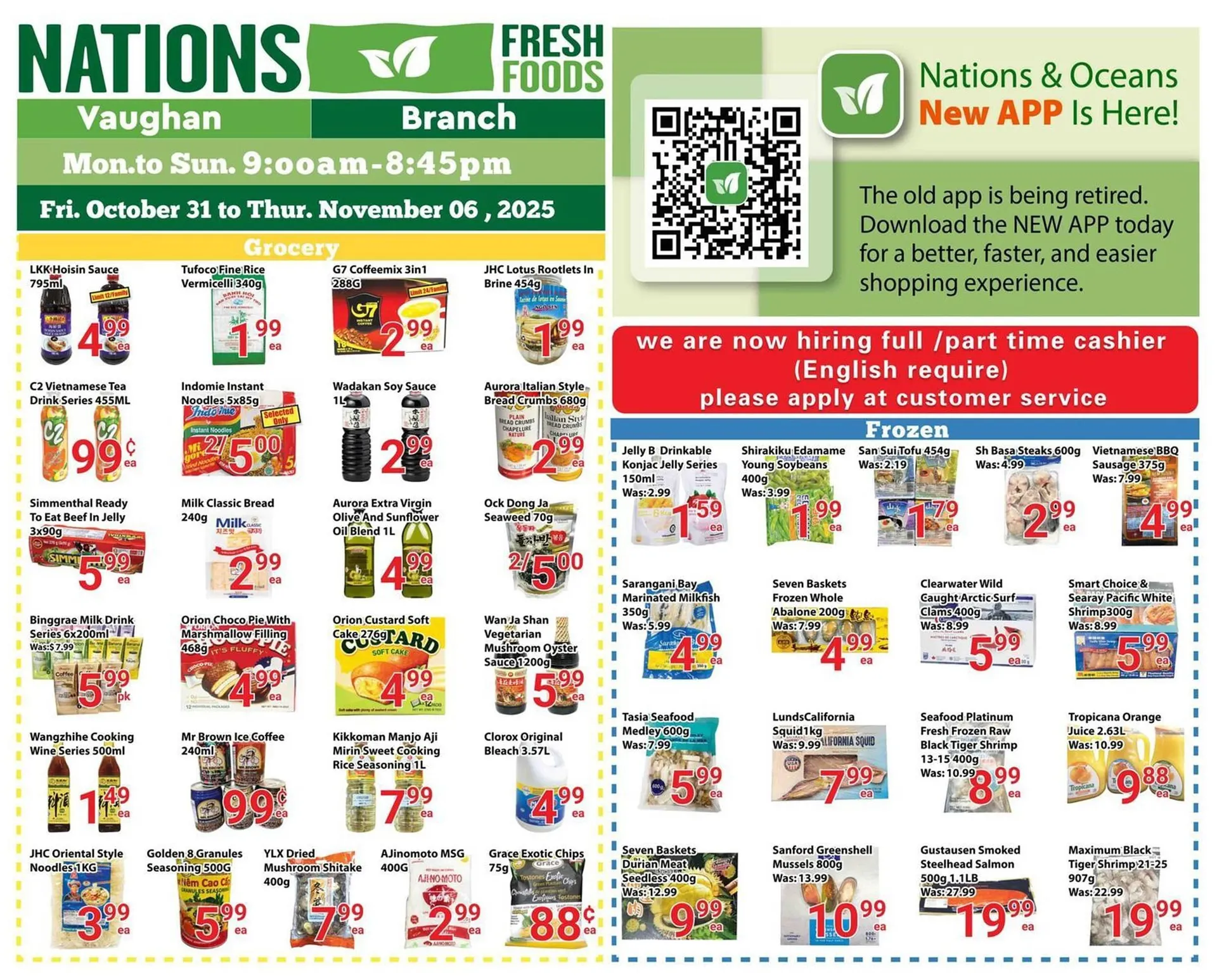 Nations Fresh Foods flyer from October 31 to November 6 2025 - flyer page 1