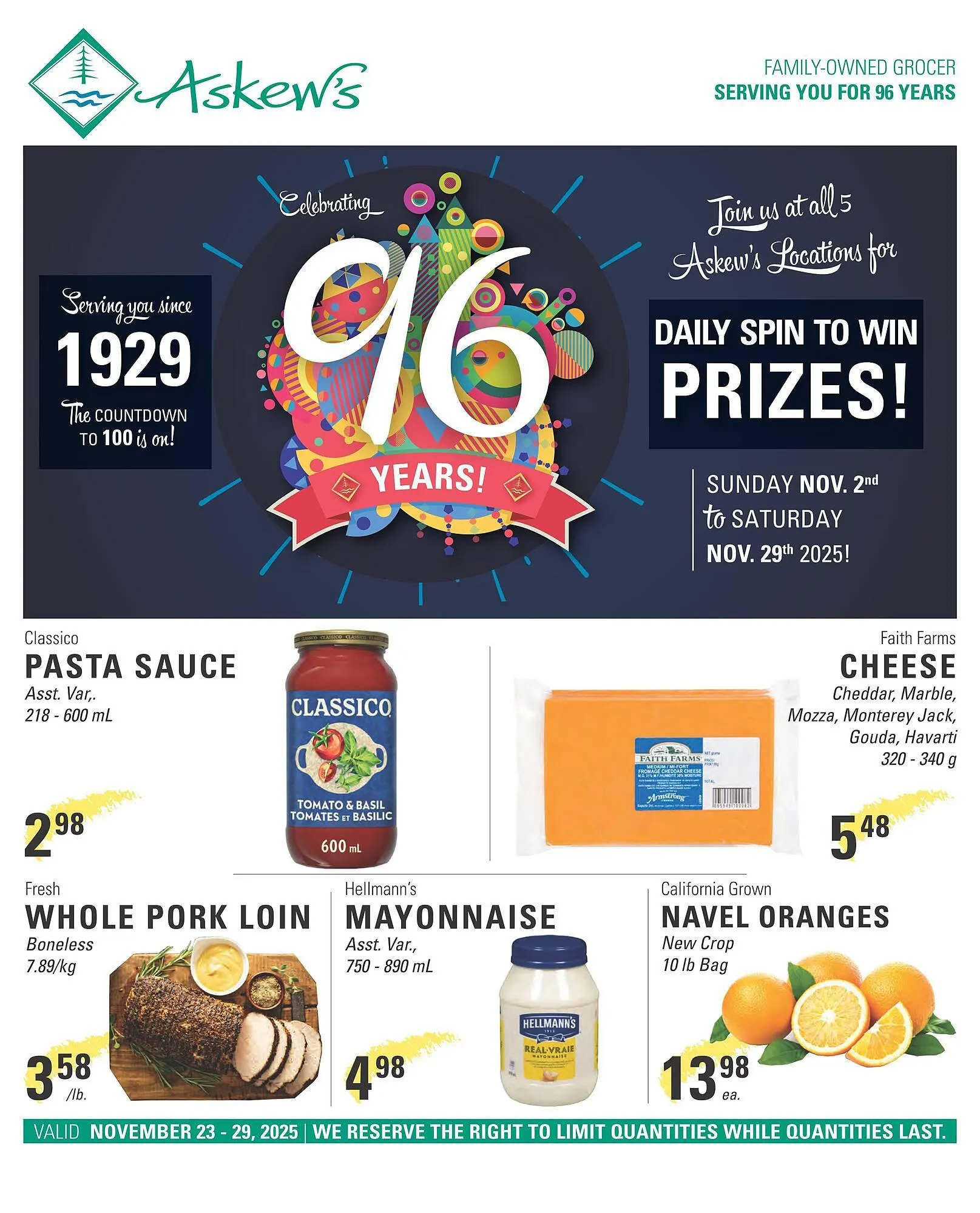 Askews Foods flyer from November 23 to December 6 2025 - flyer page 1