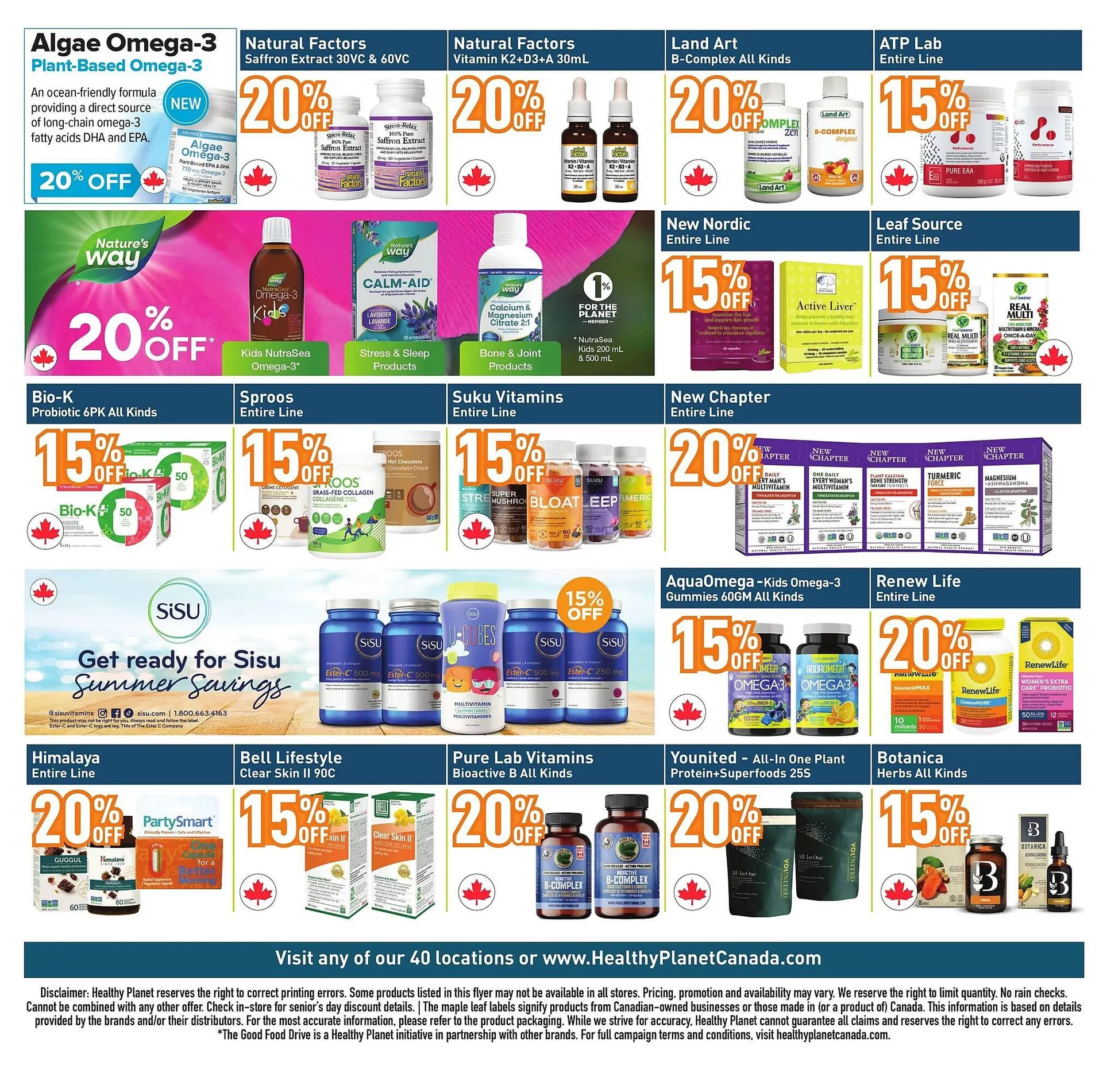 Healthy Planet flyer from July 29 to September 10 2025 - flyer page 18