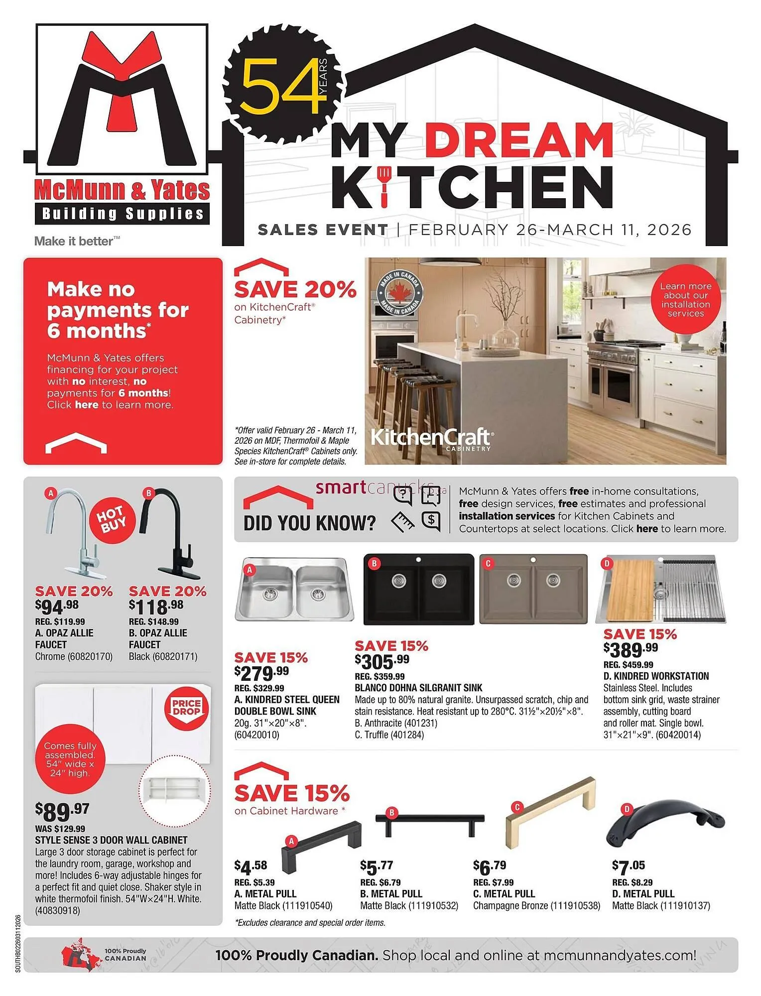 McMunn & Yates Building Supplies flyer from February 26 to March 11 2026 - flyer page 1