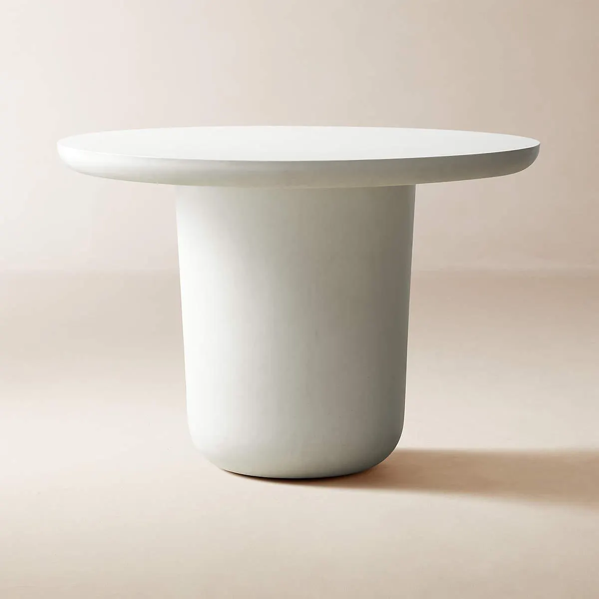 Lola Round Ivory Concrete Dining Table 45"